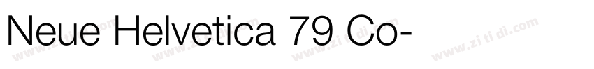 Neue Helvetica 79 Co字体转换